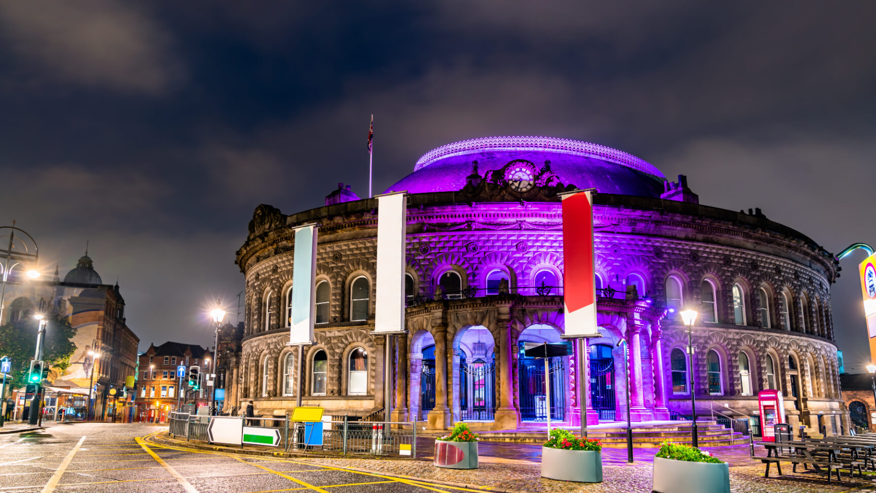 Leeds Corn Exchange at Night - Marketing Doncaster, Yorkshire